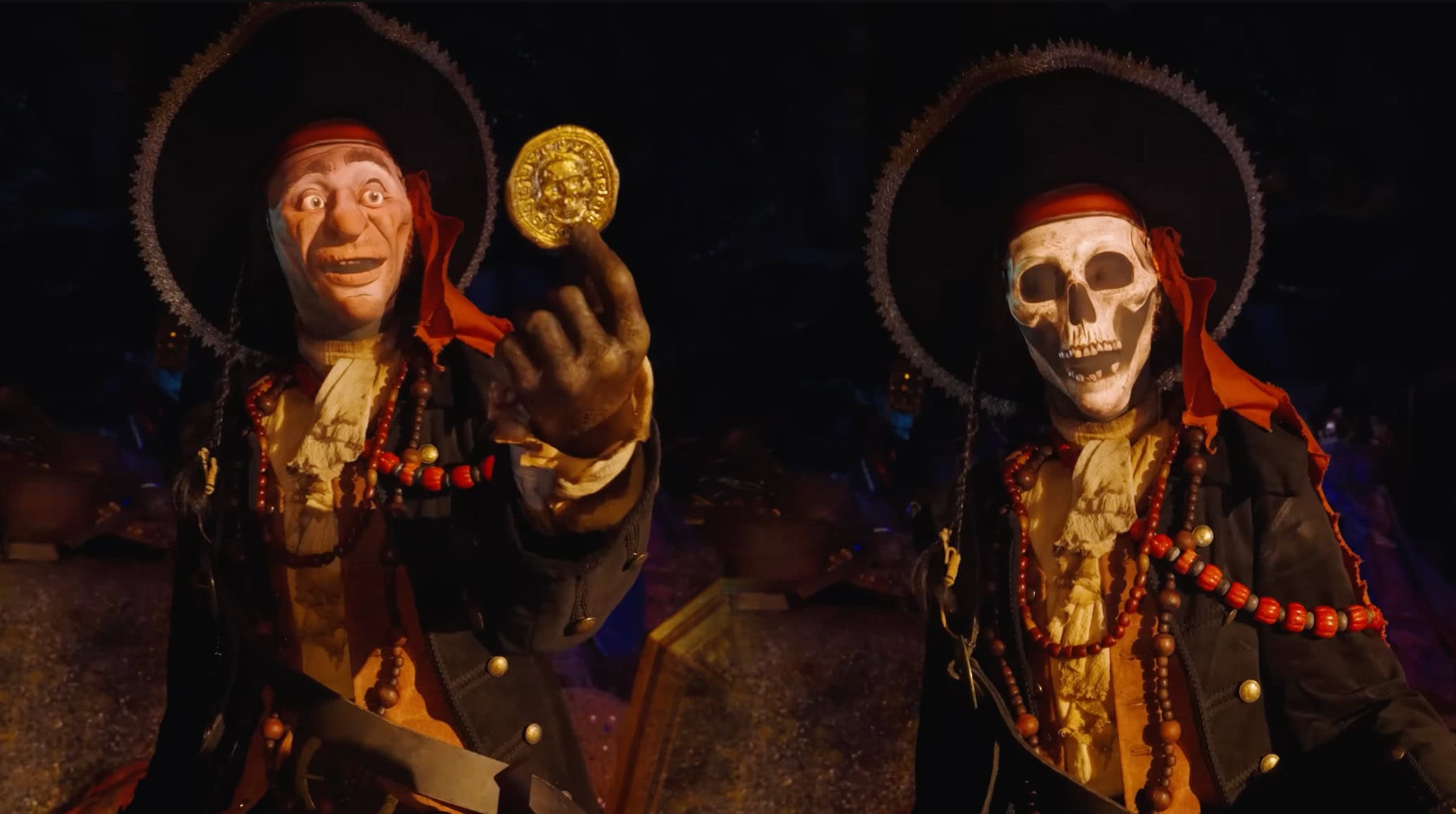 Disneyland’s transforming pirate animatronic with a projection-mapped face