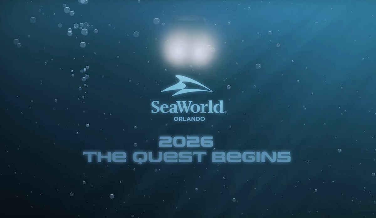 Concept art for SeaWorld Orlando's SEAQuest: Legends of the Deep suspended dark ride