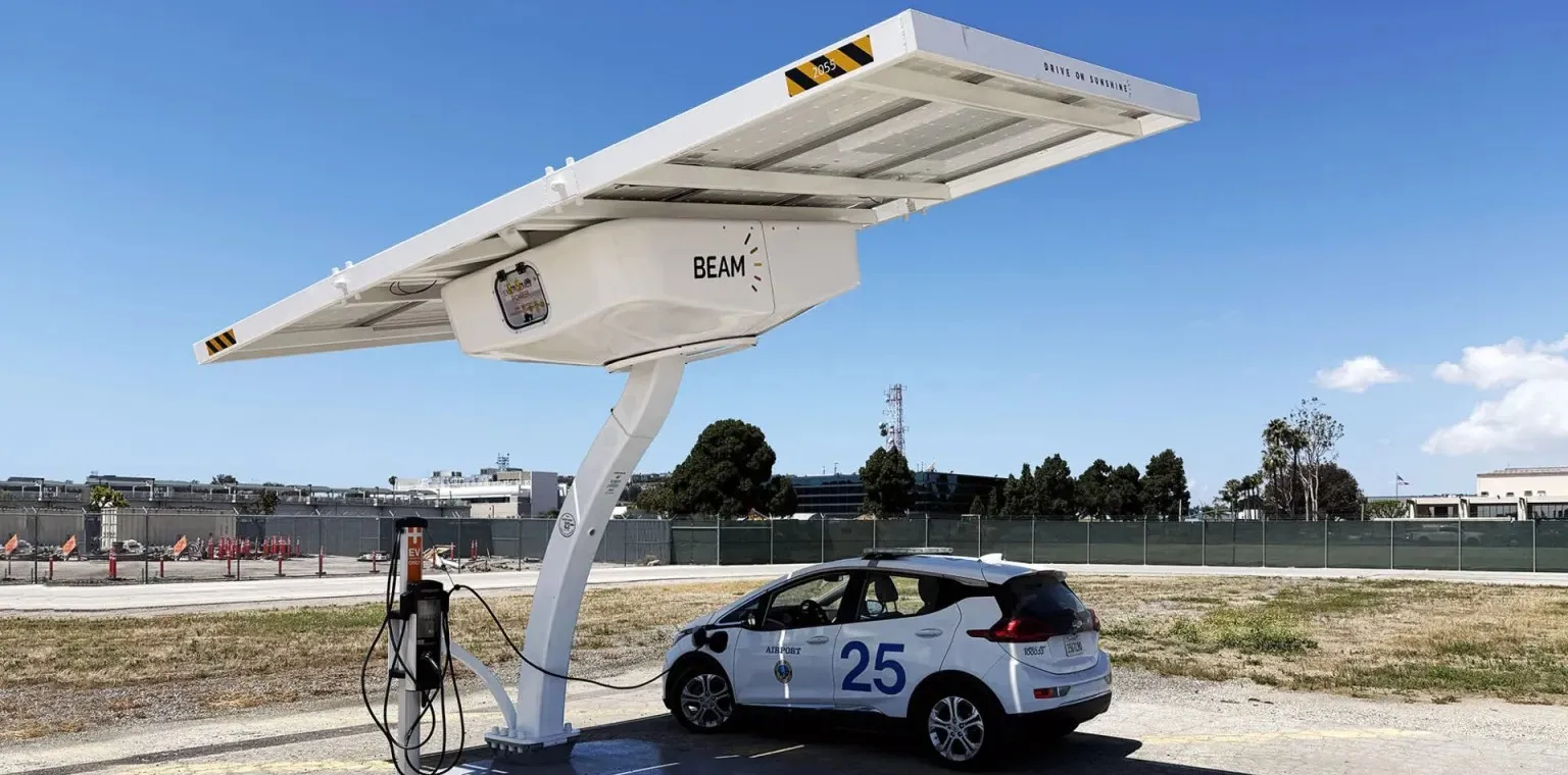 Beam Global EV ARC solar charging unit