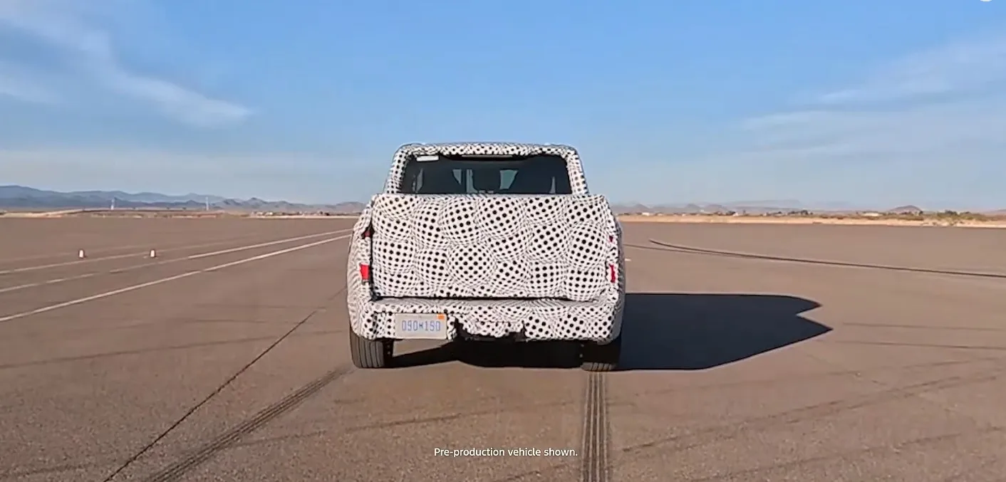 Ford prototype electric pickup