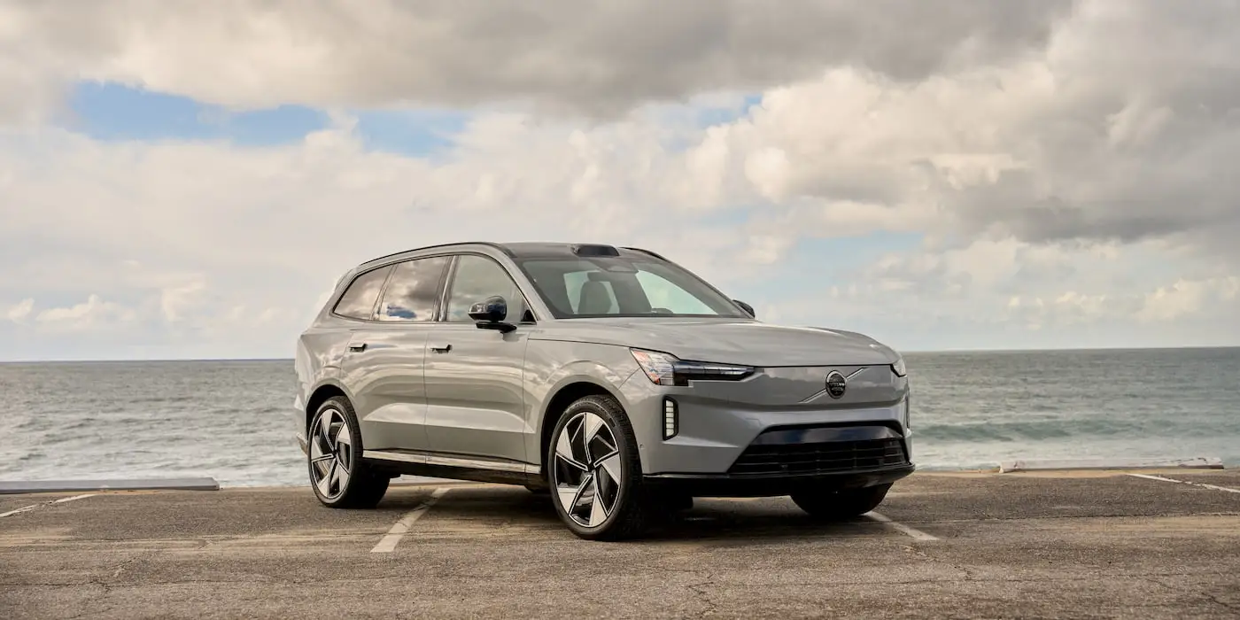 Volvo EX90 at a charging station