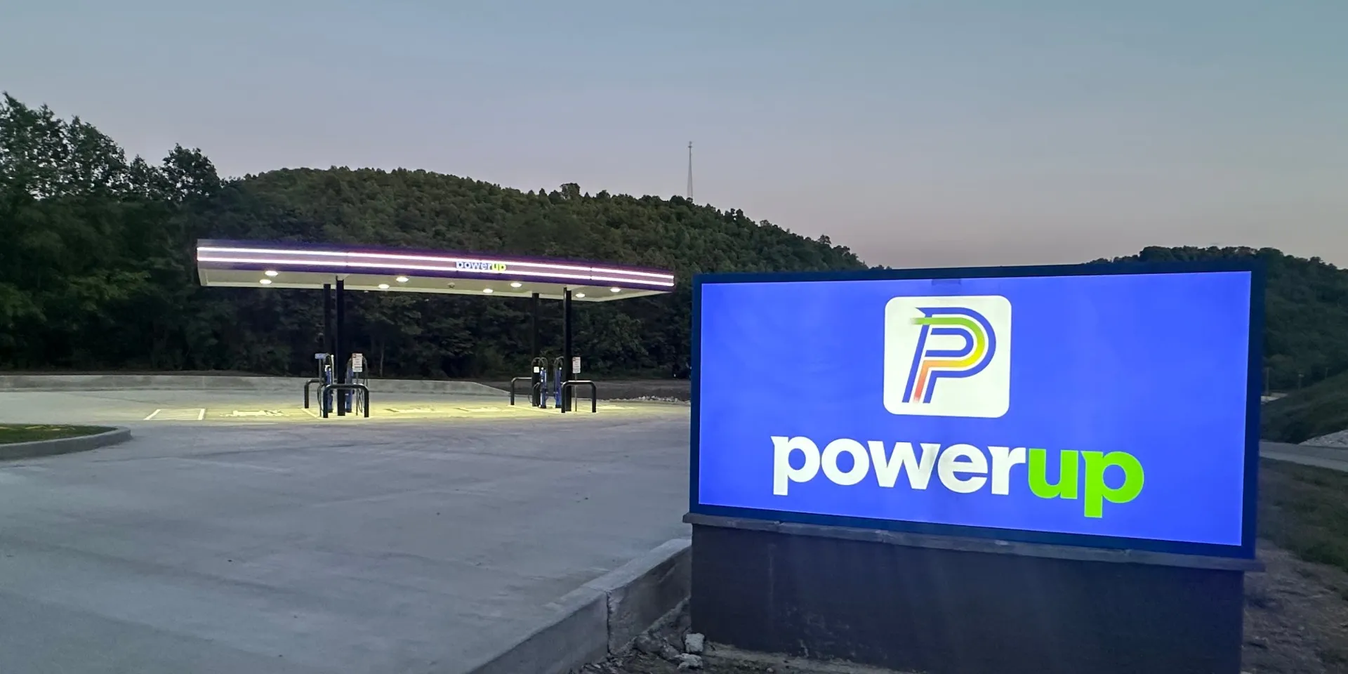 Kempower fast-charging site in Manchester, Kentucky