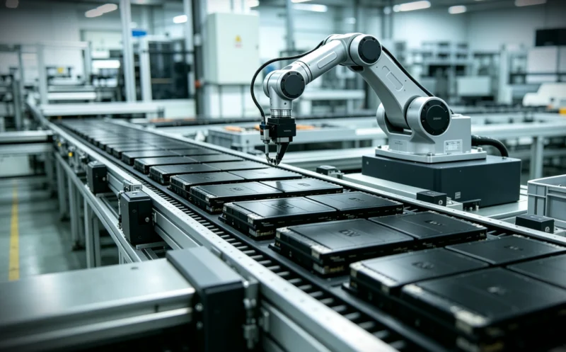 Illustration of a solid-state battery production line.