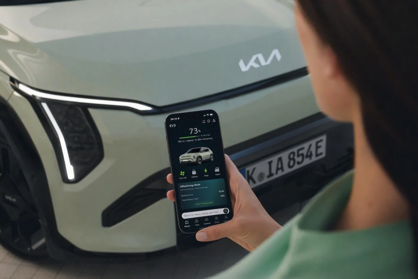 Hyundai and Kia AllDayEnergy smart and bidirectional charging brand graphic.