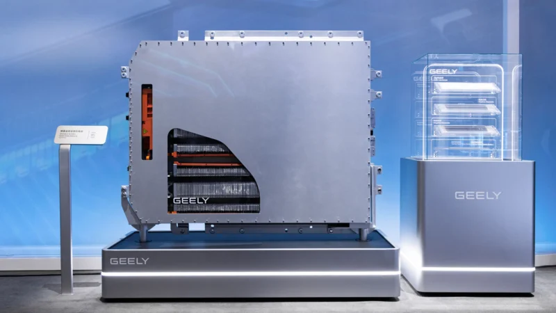 Geely promotional graphic for its solid-state battery program.