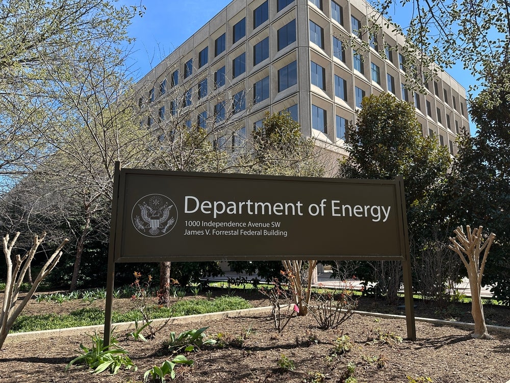 The US Department of Energy headquarters building in Washington, DC.