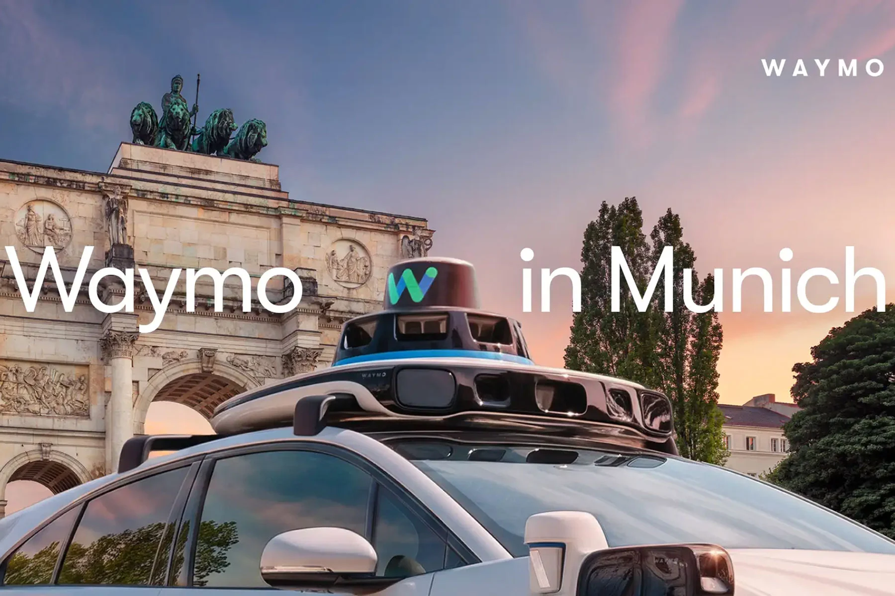 A Waymo vehicle pictured in Munich.